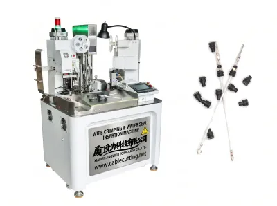 Automatische Drahtcrimp- und Wasserdichtungs-Einsetzmaschine WPM-078H - Automatische Kontaktcrimpmaschine