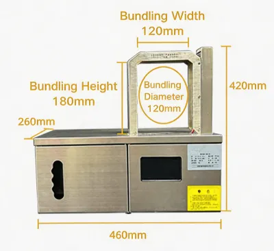 Kabelspulenwickelmaschine mit Kunststoff-OPP-Band JW-1216 Thumb