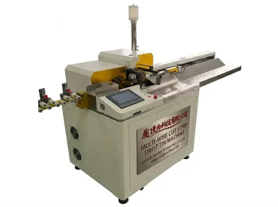 Mehrdraht-Schneider, Abisolierer, Verzwirbler, Verzinnmaschine WPM-SZ-02 - Drahtschneide- und Abisoliermaschine