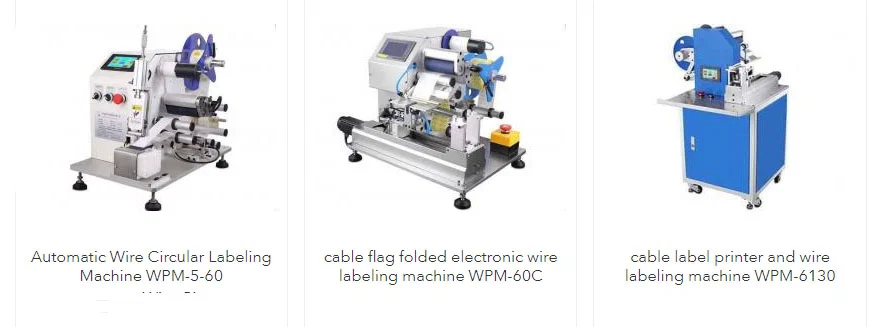 Kabelkennzeichnungsgeräte (Flaggen-, Rund-, Falt-, Druckmodelle) für klare, dauerhafte Draht-/Kabelmarkierungen zur Verbesserung der Identifizierung und Organisation.