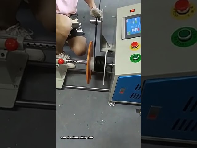 Präzise Kabelmess- und Wickelmaschine für industrielle Automatisierung