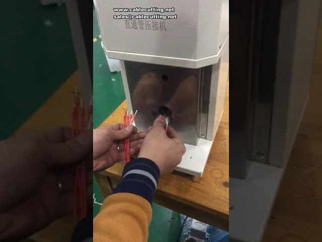 Präzise Crimpmaschine für 0,2–6 mm² gerade Rohrkabelschuhe – Ideal für Elektronik & Kfz-Kabelbäume