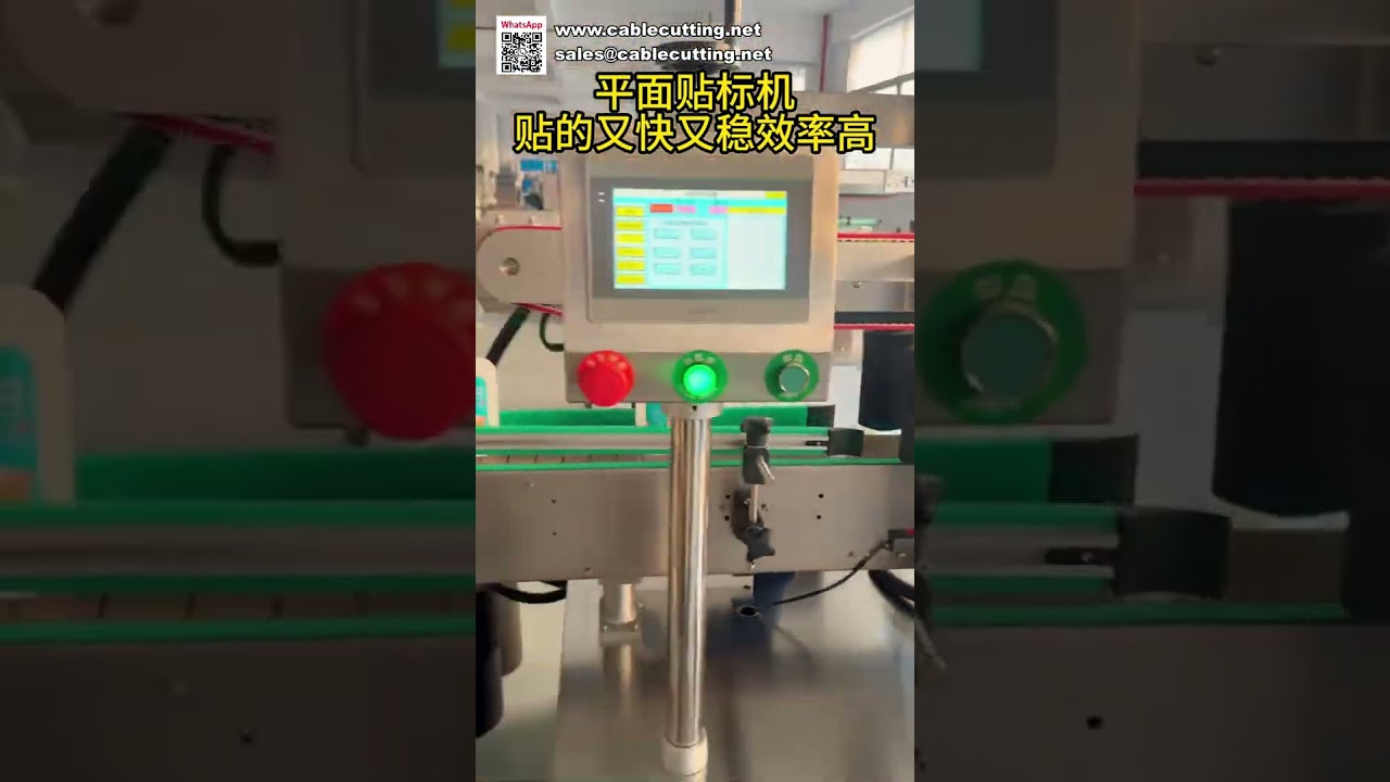 Hocheffiziente Flachflächen-Etikettiermaschine – automatischer Aufkleberapplikator für Kartons und Tüten