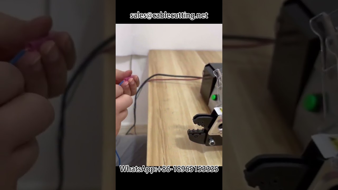 Elektrische Crimpmaschine für Kabelschuhe – Präzises Crimpen von Schrumpfverbindern