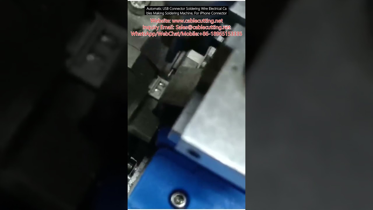 Automatische USB-Stecker Lötmaschine – Kabelherstellung für iPhone und Elektrokabel