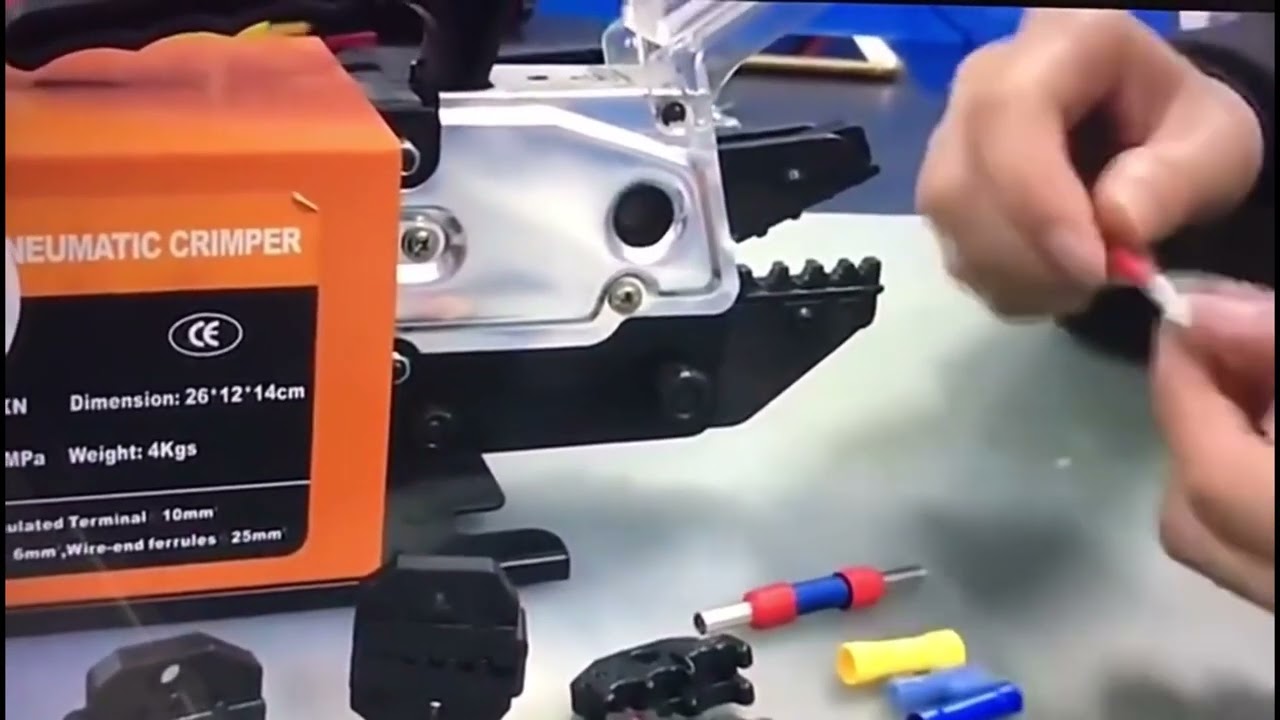Pneumatische Crimpzange & Terminal-Crimpmaschine für vorisolierte Kabel und Kabelschuhe