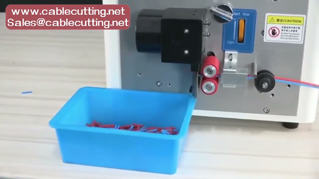 302 Automatische Draht- und Rohrschneidemaschine mit Touchscreen – Kabelabisolierung & Schlauchschneiden