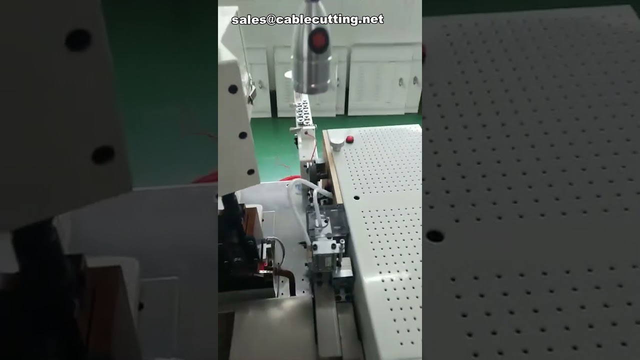 Kabelabisolier- und Crimp-Maschine | Hochleistungs-Abisolier-Crimp-Automat für Kabelbearbeitung