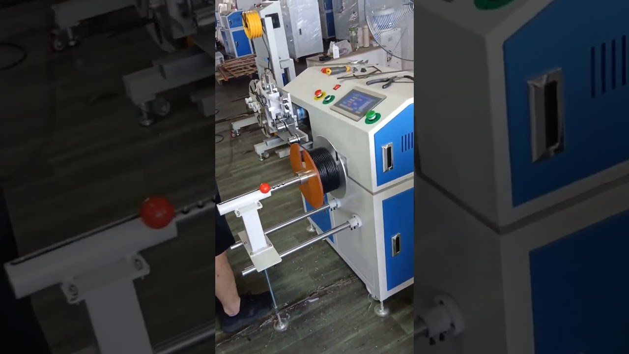 Automatische Drahtspulmaschine: Meterzählung, Traversierung, Schneiden & Spulen für 1–15 mm Durchmesser