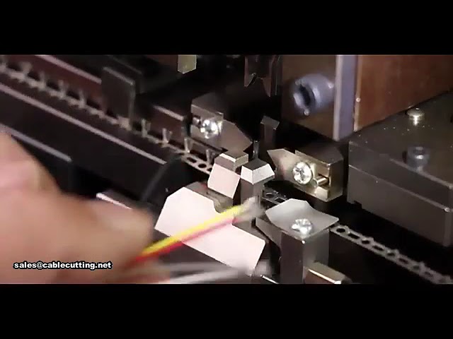 Automatische Kabel-Abschneide- und Crimp-Maschine | Drahtabisolieren und Terminals Crimpen