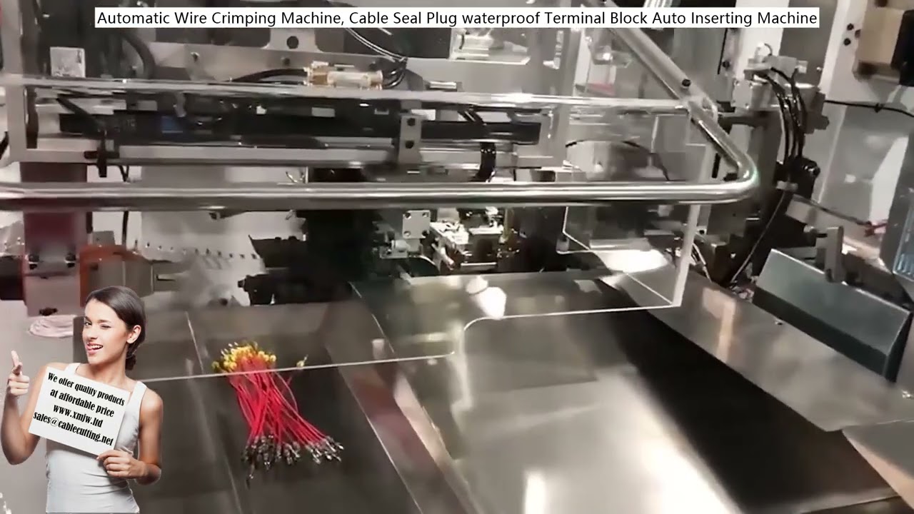 Automatische Crimpmaschine für Kabelabdichtungsstopfen & wasserdichte Terminalblock-Einsetzmaschine