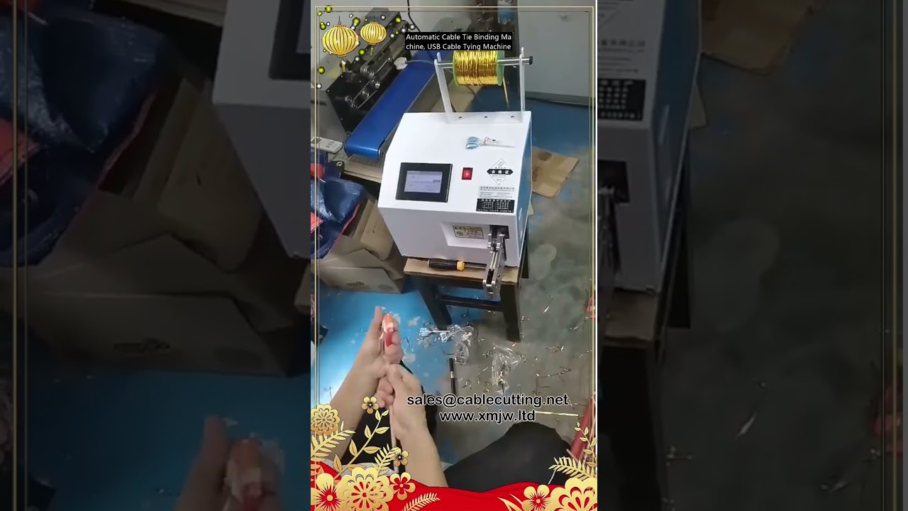 Automatische Kabelbinder-Maschine – USB-Kabel-Bindemaschine für effiziente Kabelbündelung