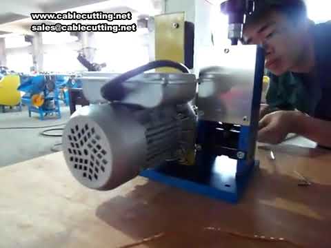 Effiziente kleine DrahtabisolierMaschine 1,5–25mm • 0,18 kW • manuell elektrisch • für Schrottkupfer & Aluminiumlegierung