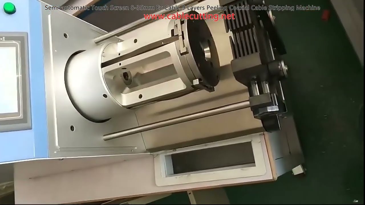 Semi-automatische Abisolier-Maschine mit Touchscreen: 8-35mm EV-Kabel, 9-Lagen-Schälen für Koaxialkabel
