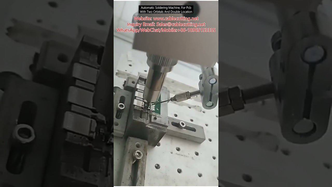Automatische Lötmaschine für Leiterplatten mit zwei Orbitalen und Doppelpositionierung