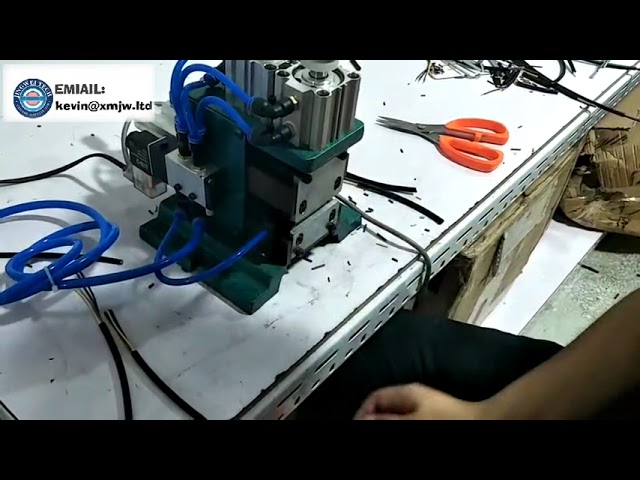 Halbautomatische pneumatische Drahtabisolierung (3F/4F) für AWG 32-16 – Drahtenden abisolieren und verdrillen