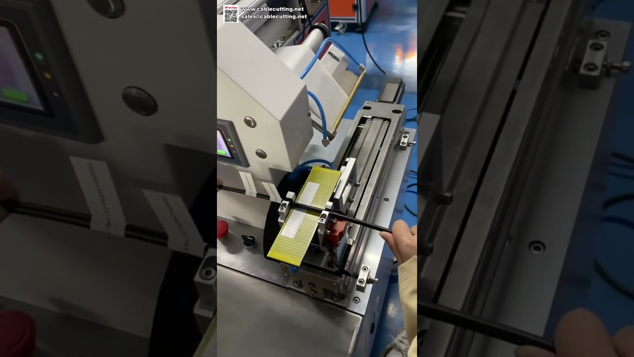 Präzise Kabelumfalt-Etikettiermaschine mit Inkjet-Drucker – Automatische Beschriftung und Codierung