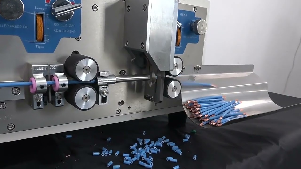 Automatische Abisolier- und Schneidemaschine für Einzeladern | 16 mm² Kabelverarbeitung mit 16-Zoll-Touchscreen | Präzision 0,1 mm