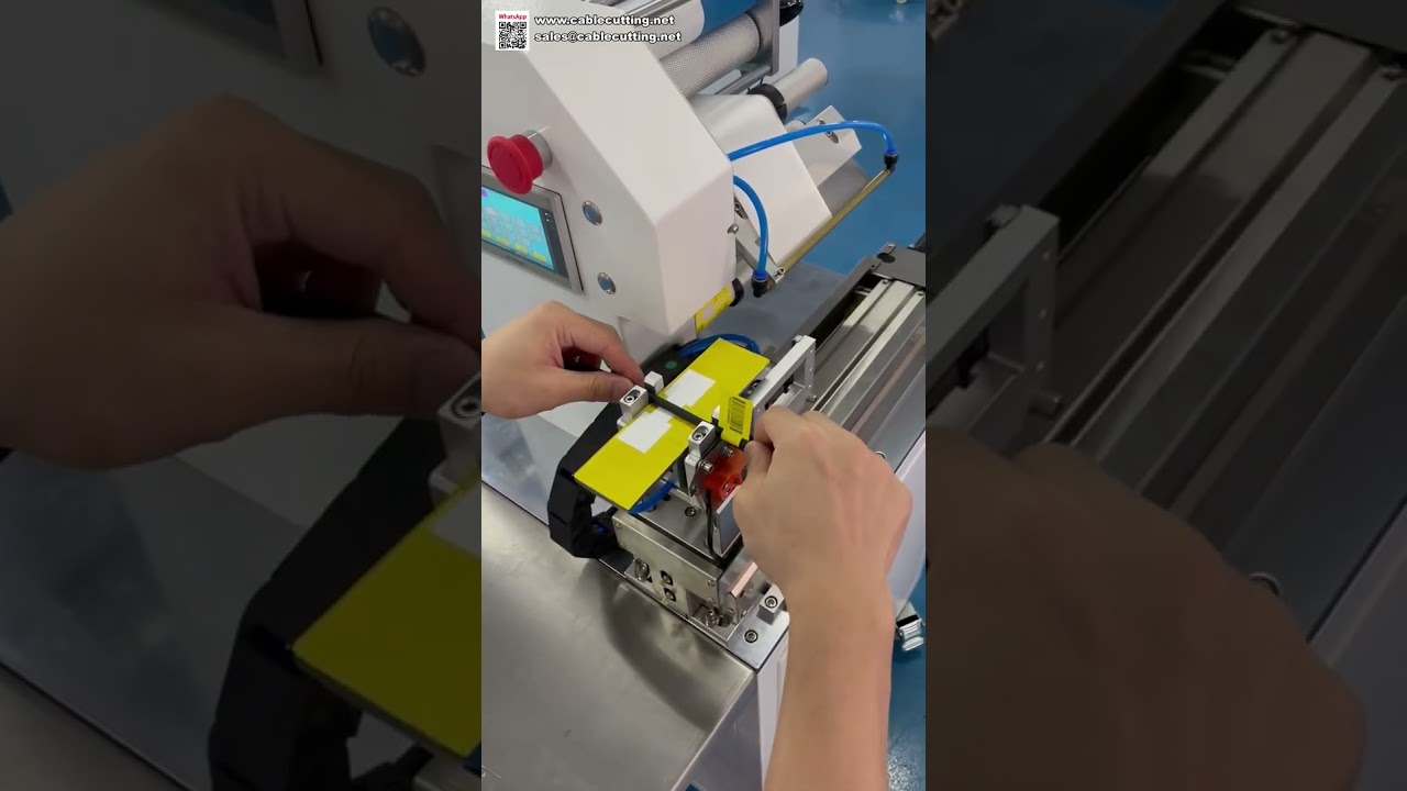 Automatische Kabel-Etikettiermaschine – Stabile Drahtfalt-Technologie für fehlerfreie Sticker-Applikation