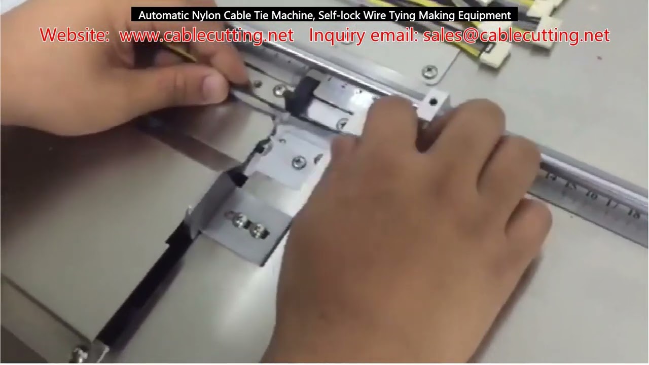 Automatische Nylon-Kabelbinder-Maschine, selbstschließende Drahtbinde-Anlage