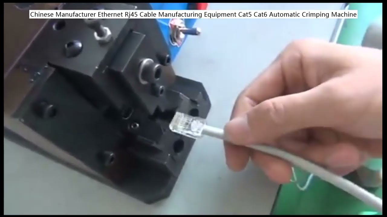 Automatische RJ45-Crimp-Maschine für Cat5/Cat6 Ethernet-Kabel – Hochgeschwindigkeits-Herstellungsausrüstung