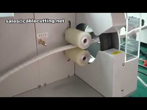 Industrielle Kabelbaum-Abklebemaschine: Produktvorführung