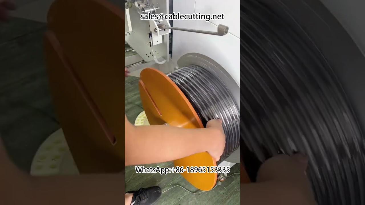 PE-Schlauch Aufwickelmaschine mit Meterzählung, Sortierung und Schneidemaschine