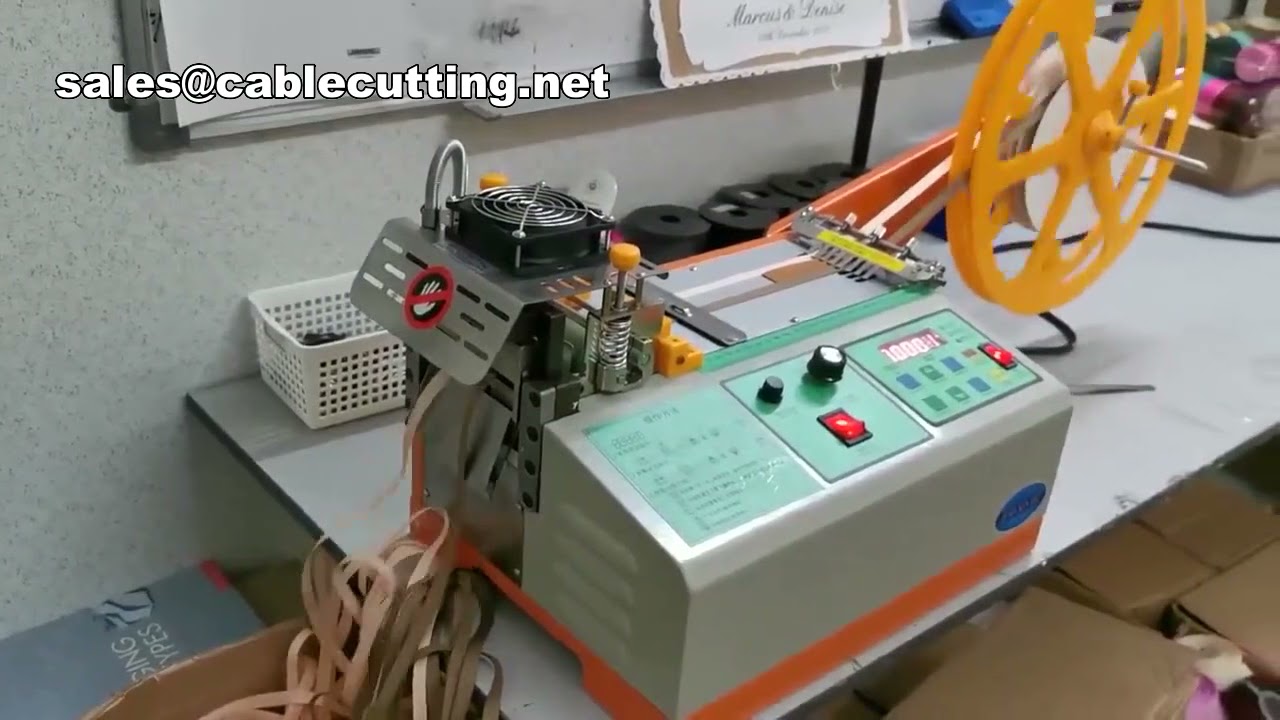 Automatischer digitaler Gurtbandschneider – Heiß- und Kalt-Schneidemaschine für Nylon-Gurtbänder