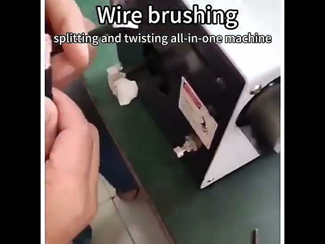 Halbautomatische 220V Drahtbürst- und Verdrillmaschine für die Fabrikautomatisierung