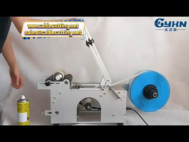 Automatische Etikettiermaschine für runde Flaschen, Gläser & Dosen – Wein, Wasser, Lebensmittel