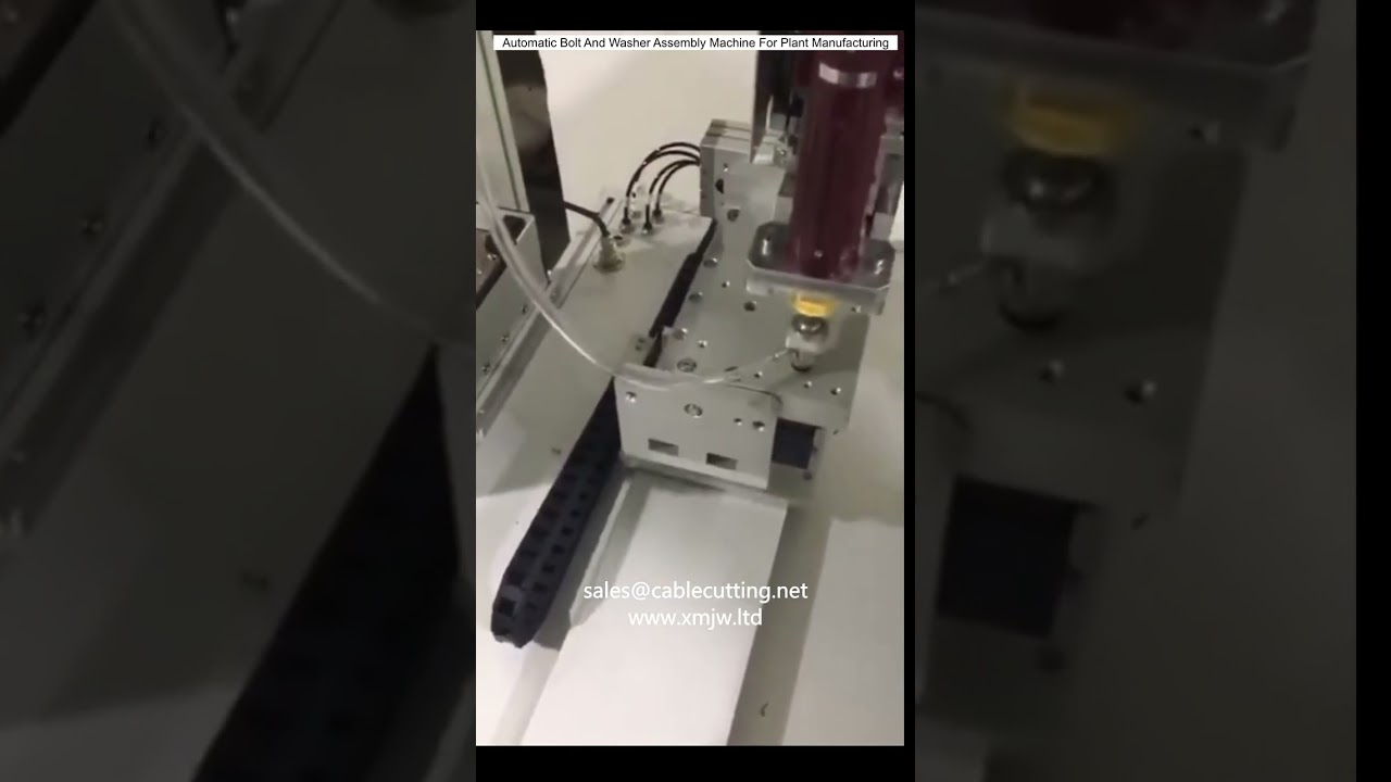 Automatische Schrauben- und Unterlegscheiben-Montagemaschine für die industrielle Fertigung