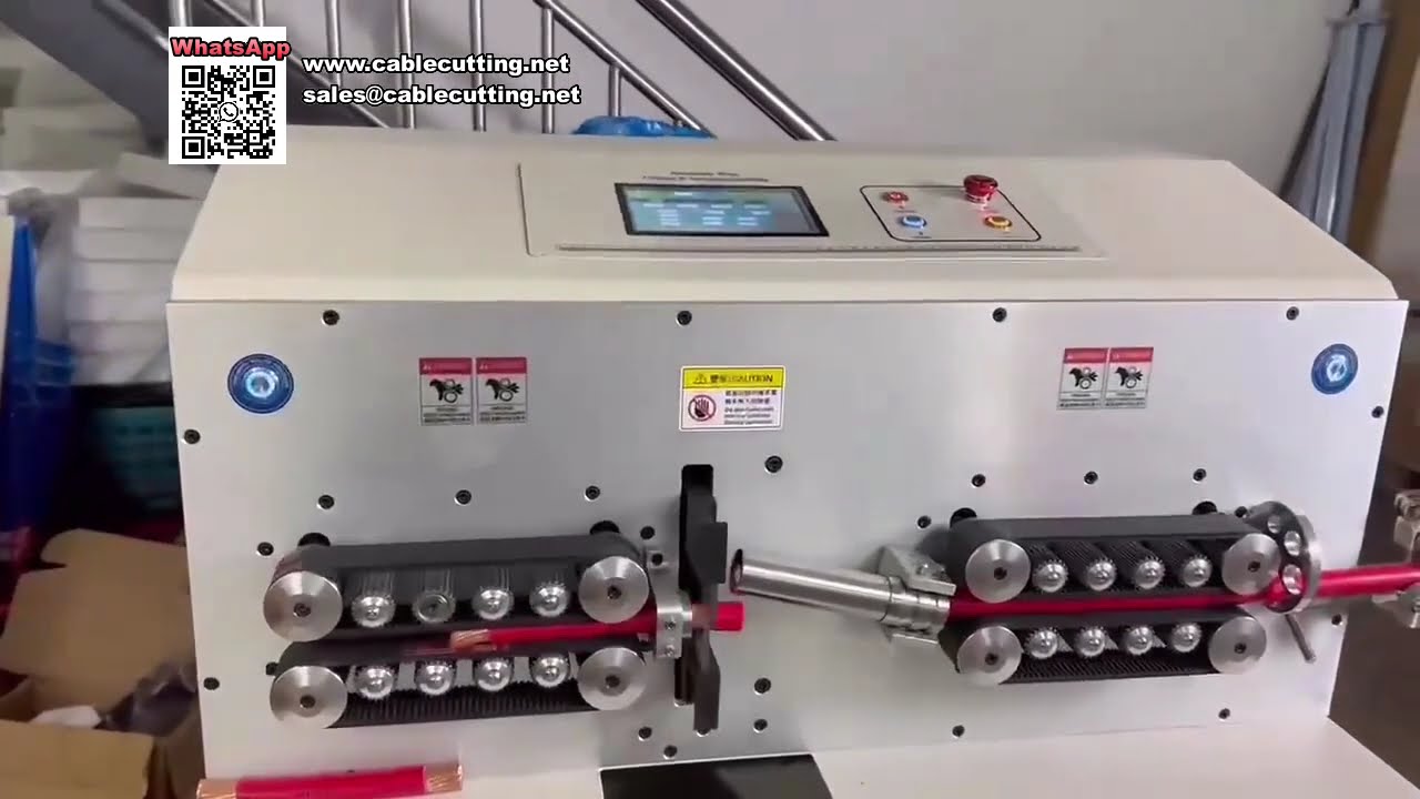 Präzisions-Vollelektrische Computergesteuerte Schneid- und Abisiermaschine für Kabel bis 185 mm²
