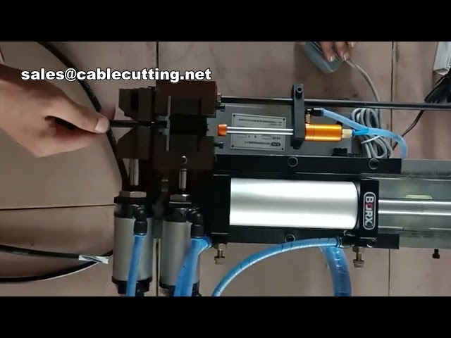 Mehrkern-Gas-Elektro-Kabel- und Rohrleitungs-Abisolier- und Schneidemaschine | Effizientes Schälen & Schneiden