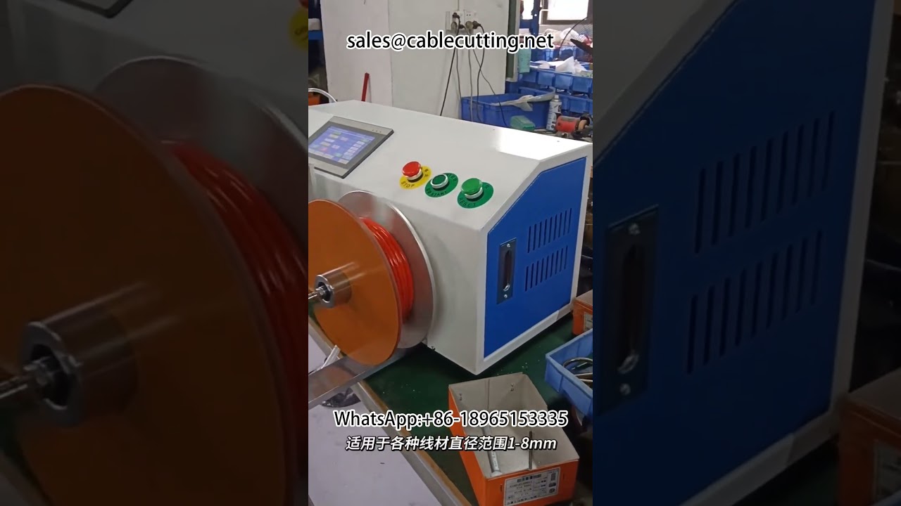 All-in-One Maschine: Automatische Meterzählung, Drahtwickeln, Schneiden & Aufwickeln