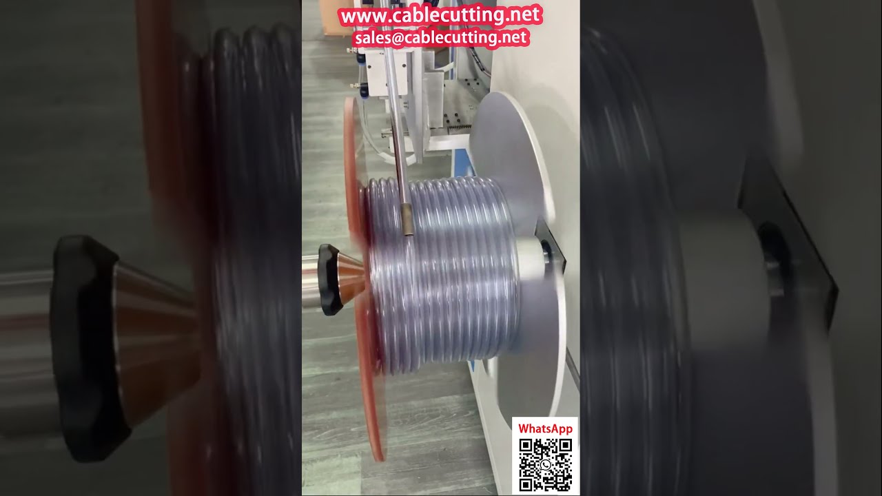 Präzise Schlauchwickelmaschine für PVC, PE & Nylon – mit integriertem Meterzähler