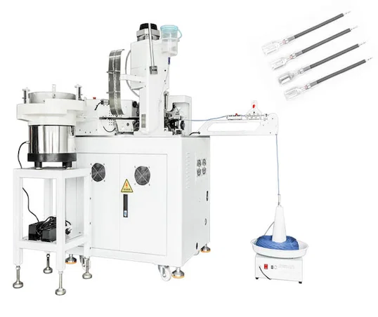 Automatische Kabelhüllen-Einführ-, Verdrill- und Verzinnmaschine